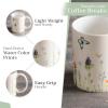 imageMaison d Hermine Coffee Mug with Handles Fine Bone China Pack of One Coffee Mug Hot Beverages Cappuccino Home Restaurant Perfect for Men ampamp Women Meadow Florals Beige  Meadow Sunrise 12 Ounce6  Botanical Fresh  Meadow