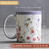 imageMaison d Hermine Coffee Mug with Handles Fine Bone China Pack of One Coffee Mug Hot Beverages Cappuccino Home Restaurant Perfect for Men ampamp Women Meadow Florals Beige  Meadow Sunrise 12 Ounce10  Summer Floral  Pink Clover