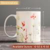 imageMaison d Hermine Coffee Mug with Handles Fine Bone China Pack of One Coffee Mug Hot Beverages Cappuccino Home Restaurant Perfect for Men ampamp Women Meadow Florals Beige  Meadow Sunrise 12 Ounce6  Botanical Fresh  Meadow