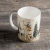 imageMaison d Hermine Coffee Mug with Handles Fine Bone China Pack of One Coffee Mug Hot Beverages Cappuccino Home Restaurant Perfect for Men ampamp Women Meadow Florals Beige  Meadow Sunrise 12 Ounce4  Deer In The Woods  Forest Deer