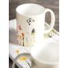 imageMaison d Hermine Coffee Mug with Handles Fine Bone China Pack of One Coffee Mug Hot Beverages Cappuccino Home Restaurant Perfect for Men ampamp Women Meadow Florals Beige  Meadow Sunrise 12 Ounce6  Botanical Fresh