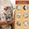 imageMaison d Hermine Coffee Mug with Handles Fine Bone China Pack of One Coffee Mug Hot Beverages Cappuccino Home Restaurant Perfect for Men ampamp Women Meadow Florals Beige  Meadow Sunrise 12 Ounce3  Equinoxe  Beige
