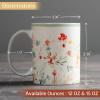 imageMaison d Hermine Coffee Mug with Handles Fine Bone China Pack of One Coffee Mug Hot Beverages Cappuccino Home Restaurant Perfect for Men ampamp Women Meadow Florals Beige  Meadow Sunrise 12 Ounce2  Colmar  Green