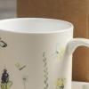 imageMaison d Hermine Coffee Mug with Handles Fine Bone China Pack of One Coffee Mug Hot Beverages Cappuccino Home Restaurant Perfect for Men ampamp Women Meadow Florals Beige  Meadow Sunrise 12 Ounce6  Botanical Fresh  Meadow
