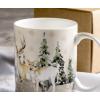 imageMaison d Hermine Coffee Mug with Handles Fine Bone China Pack of One Coffee Mug Hot Beverages Cappuccino Home Restaurant Perfect for Men ampamp Women Meadow Florals Beige  Meadow Sunrise 12 Ounce4  Deer In The Woods  Forest Deer