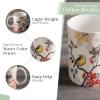 imageMaison d Hermine Coffee Mug with Handles Fine Bone China Pack of One Coffee Mug Hot Beverages Cappuccino Home Restaurant Perfect for Men ampamp Women Meadow Florals Beige  Meadow Sunrise 12 Ounce3  Equinoxe  Beige