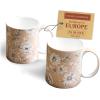 imageMaison d Hermine Coffee Mug with Handles Fine Bone China Pack of One Coffee Mug Hot Beverages Cappuccino Home Restaurant Perfect for Men ampamp Women Meadow Florals Beige  Meadow Sunrise 12 Ounce9  Pretty Autumn