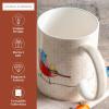 imageMaison d Hermine Coffee Mug with Handles Fine Bone China Pack of One Coffee Mug Hot Beverages Cappuccino Home Restaurant Perfect for Men ampamp Women Meadow Florals Beige  Meadow Sunrise 12 Ounce5  Birdies On Wire  Robin