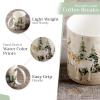 imageMaison d Hermine Coffee Mug with Handles Fine Bone China Pack of One Coffee Mug Hot Beverages Cappuccino Home Restaurant Perfect for Men ampamp Women Meadow Florals Beige  Meadow Sunrise 12 Ounce4  Deer In The Woods  Forest Deer