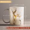 imageMaison d Hermine Coffee Mug with Handles Fine Bone China Pack of One Coffee Mug Hot Beverages Cappuccino Home Restaurant Perfect for Men ampamp Women Meadow Florals Beige  Meadow Sunrise 12 Ounce4  Deer In The Woods
