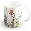 imageMaison d Hermine Coffee Mug with Handles Fine Bone China Pack of One Coffee Mug Hot Beverages Cappuccino Home Restaurant Perfect for Men ampamp Women Meadow Florals Beige  Meadow Sunrise 12 Ounce1  Fleurs De Mai  Prairie