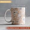 imageMaison d Hermine Coffee Mug with Handles Fine Bone China Pack of One Coffee Mug Hot Beverages Cappuccino Home Restaurant Perfect for Men ampamp Women Meadow Florals Beige  Meadow Sunrise 12 Ounce9  Pretty Autumn  Pretty Mono