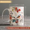 imageMaison d Hermine Coffee Mug with Handles Fine Bone China Pack of One Coffee Mug Hot Beverages Cappuccino Home Restaurant Perfect for Men ampamp Women Meadow Florals Beige  Meadow Sunrise 12 Ounce3  Equinoxe  Beige Passerine