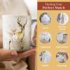 imageMaison d Hermine Coffee Mug with Handles Fine Bone China Pack of One Coffee Mug Hot Beverages Cappuccino Home Restaurant Perfect for Men ampamp Women Meadow Florals Beige  Meadow Sunrise 12 Ounce4  Deer In The Woods