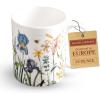 imageMaison d Hermine Coffee Mug with Handles Fine Bone China Pack of One Coffee Mug Hot Beverages Cappuccino Home Restaurant Perfect for Men ampamp Women Meadow Florals Beige  Meadow Sunrise 12 Ounce1  Fleurs De Mai  Floral