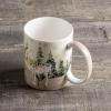 imageMaison d Hermine Coffee Mug with Handles Fine Bone China Pack of One Coffee Mug Hot Beverages Cappuccino Home Restaurant Perfect for Men ampamp Women Meadow Florals Beige  Meadow Sunrise 12 Ounce4  Deer In The Woods  Forest Deer