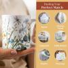 imageMaison d Hermine Coffee Mug with Handles Fine Bone China Pack of One Coffee Mug Hot Beverages Cappuccino Home Restaurant Perfect for Men ampamp Women Meadow Florals Beige  Meadow Sunrise 12 Ounce1  Fleurs De Mai  Prairie