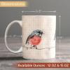 imageMaison d Hermine Coffee Mug with Handles Fine Bone China Pack of One Coffee Mug Hot Beverages Cappuccino Home Restaurant Perfect for Men ampamp Women Meadow Florals Beige  Meadow Sunrise 12 Ounce5  Birdies On Wire  Robin
