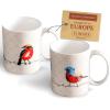 imageMaison d Hermine Coffee Mug with Handles Fine Bone China Pack of One Coffee Mug Hot Beverages Cappuccino Home Restaurant Perfect for Men ampamp Women Meadow Florals Beige  Meadow Sunrise 12 Ounce5  Birdies On Wire