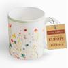 imageMaison d Hermine Coffee Mug with Handles Fine Bone China Pack of One Coffee Mug Hot Beverages Cappuccino Home Restaurant Perfect for Men ampamp Women Meadow Florals Beige  Meadow Sunrise 12 Ounce2  Colmar  Green