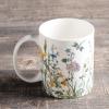 imageMaison d Hermine Coffee Mug with Handles Fine Bone China Pack of One Coffee Mug Hot Beverages Cappuccino Home Restaurant Perfect for Men ampamp Women Meadow Florals Beige  Meadow Sunrise 12 Ounce1  Fleurs De Mai  Floral