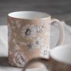 imageMaison d Hermine Coffee Mug with Handles Fine Bone China Pack of One Coffee Mug Hot Beverages Cappuccino Home Restaurant Perfect for Men ampamp Women Meadow Florals Beige  Meadow Sunrise 12 Ounce9  Pretty Autumn