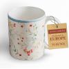 imageMaison d Hermine Coffee Mug with Handles Fine Bone China Pack of One Coffee Mug Hot Beverages Cappuccino Home Restaurant Perfect for Men ampamp Women Meadow Florals Beige  Meadow Sunrise 12 Ounce2  Colmar  Blue