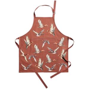 imageMaison d Hermine Apron 100 Cotton 1 Piece Adjustable Neck Strap Apron with Center Pocket for Home Kitchen  SpringSummer38  Ducks