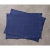 imageMaison d Hermine Placemats 100 Linen Set of 4 Dinner Placemat Decorative Washable Cloth Placemat for Dining Buffet Parties ampamp Camping Avignon  Twlight Blue