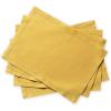 imageMaison d Hermine Cloth Placemat 100 Linen Decorative Washable Table Placemats for Dining Home Wedding Banquet Buffet Avignon  Ochre Set of 4