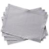 imageMaison d Hermine Cloth Placemat 100 Linen Set of 4 Decorative Washable Place Mats Table Placemat for Dining Kitchen Parties ampamp Camping Avignon  Silver Sconce