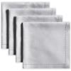 imageMaison d Hermine Napkin 100 Linen Cloth Napkin Decorative Washable Napkins Set of 4 for Home Kitchen Dining Cocktail Parties ampamp Camping Avignon  Micro Chip 20X20