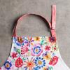 imageMaison d Hermine 100 Cotton Kitchen Apron with an Adjustable Neck with Long Ties for Women Men Chef13  Happy Florals  High Summer