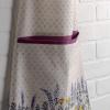 imageMaison d Hermine 100 Cotton Kitchen Apron with an Adjustable Neck with Long Ties for Women Men Chef7  Fanny Lavender