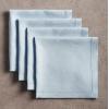 imageMaison d Hermine Napkins 100 Linen Decorative Napkin Washable Cloth Napkins Set of 4 for Home Wedding Restaurant Buffet Party ampamp Camping Avignon  Niagara Mist 20x20