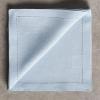 imageMaison d Hermine Napkins 100 Linen Decorative Napkin Washable Cloth Napkins Set of 4 for Home Wedding Restaurant Buffet Party ampamp Camping Avignon  Niagara Mist 20x20