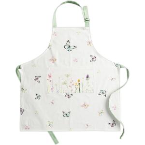 imageMaison d Hermine 100 Cotton Kitchen Apron with an Adjustable Neck with Long Ties for Women Men Chef10  Botanical Fresh