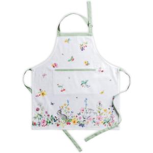 imageMaison d Hermine 100 Cotton Kitchen Apron with an Adjustable Neck with Long Ties for Women Men Chef18  Printemps