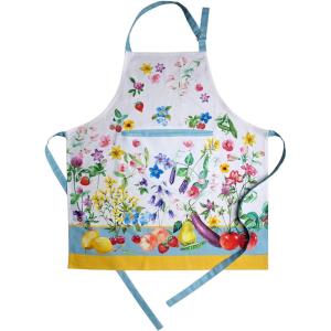 imageMaison d Hermine 100 Cotton Kitchen Apron with an Adjustable Neck with Long Ties for Women Men Chef22  Giverny