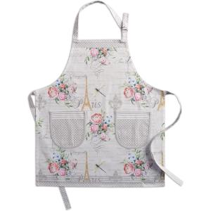 imageMaison d Hermine 100 Cotton Kitchen Apron with an Adjustable Neck with Long Ties for Women Men Chef25  Champ De Mars