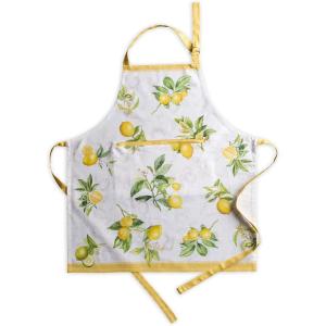imageMaison d Hermine 100 Cotton Kitchen Apron with an Adjustable Neck with Long Ties for Women Men Chef5  Limoncello
