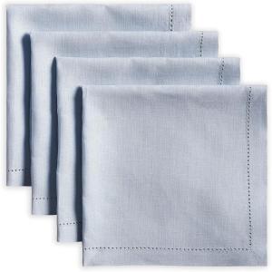 imageMaison d Hermine Napkins 100 Linen Decorative Napkin Washable Cloth Napkins Set of 4 for Home Wedding Restaurant Buffet Party ampamp Camping Avignon  Niagara Mist 20x20