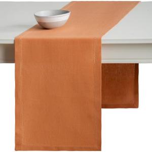 imageMaison d Hermine Table Runner 100 Linen 14 Inch x 72 Inch Decorative Washable Tablerunner for Gifts Dining Holidays Buffet Parties ampamp Wedding Use Avignon  Brandied Melon