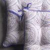 imageMaison d Hermine Chair Pads for Dining Chairs Cotton Outer Fabric and Poly Filling 16quotx16quot Patio Seat Cushions for Furniture with Ties Home Chair Party Hall Farmhouse Faience Pack of 2Mandala