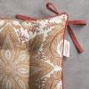 imageMaison d Hermine Chair Pads for Dining Chairs Cotton Outer Fabric and Poly Filling 16quotx16quot Patio Seat Cushions for Furniture with Ties Home Chair Party Hall Farmhouse Faience Pack of 2Kashmir Paisley