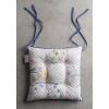 imageMaison d Hermine Chair Pads for Dining Chairs Cotton Outer Fabric and Poly Filling 16quotx16quot Patio Seat Cushions for Furniture with Ties Home Chair Party Hall Farmhouse Faience Pack of 2Faience