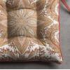 imageMaison d Hermine Chair Pads for Dining Chairs Cotton Outer Fabric and Poly Filling 16quotx16quot Patio Seat Cushions for Furniture with Ties Home Chair Party Hall Farmhouse Faience Pack of 2Kashmir Paisley