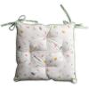imageMaison d Hermine Chair Pads for Dining Chairs Cotton Outer Fabric and Poly Filling 16quotx16quot Patio Seat Cushions for Furniture with Ties Home Chair Party Hall Farmhouse Faience Pack of 2Botanical Fresh  All Over
