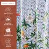 imageMaison d Hermine Shower Curtain 100 Cotton One Panel 70quotx72quot Washable Fabric Shower Curtains for Bathroom Easy Hanging with 12 Button Holes  Home Farmhouse Hotel Spa Birdies On Wire10  Passiflora