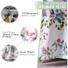 imageMaison d Hermine Shower Curtain 100 Cotton One Panel 70quotx72quot Washable Fabric Shower Curtains for Bathroom Easy Hanging with 12 Button Holes  Home Farmhouse Hotel Spa Birdies On Wire17  Eden